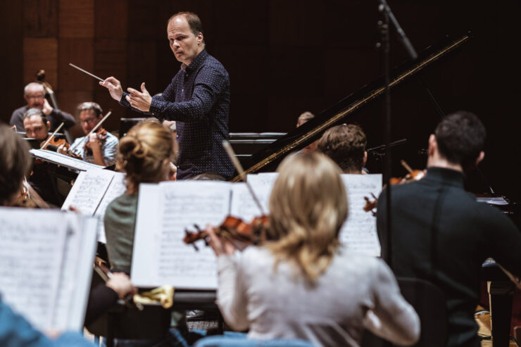 Nahrávanie CD Dohnányi. Zbyněk Müller & Ladislav Fančovič. Foto: Jaroslav Ľaš