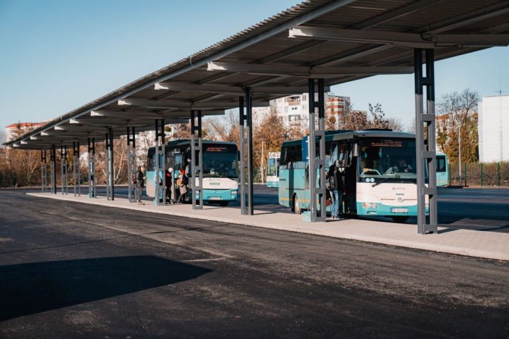 nový autobusový terminál vo Veľkých Kapušanoch